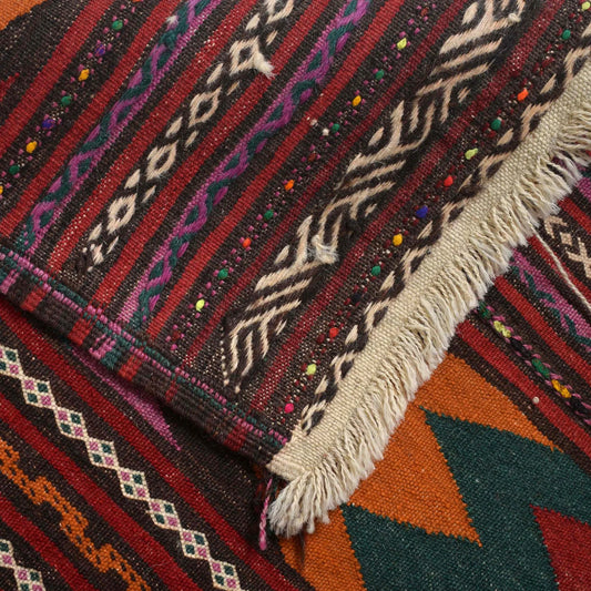 Hand Knotted Table Sheet Dhurrie Runner 2' 3" x 6' 5" (ft) - No. 18-195*69