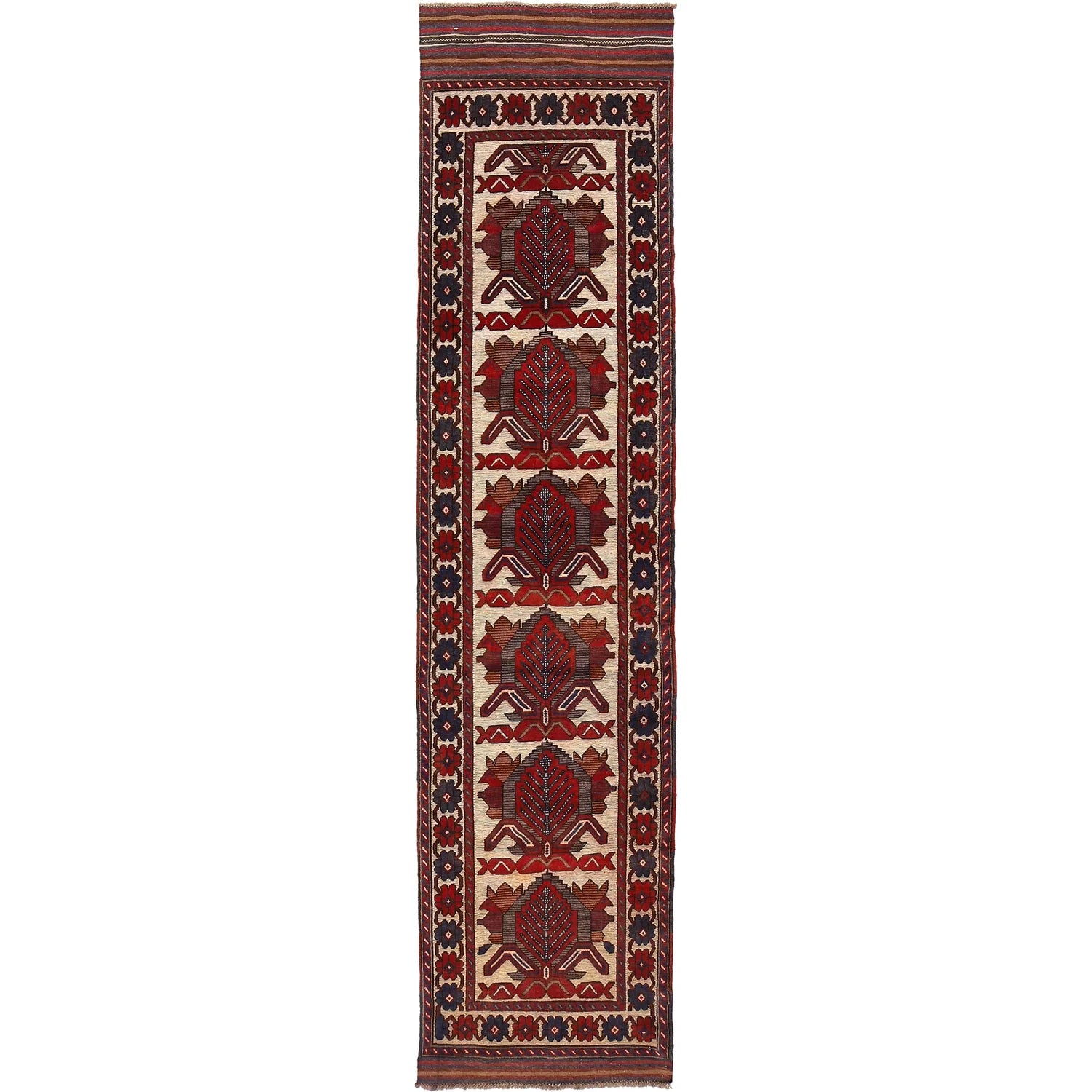 Barjasta Kilim Rug Runner 2' 6" x 11' 3" (ft) - No. Y16361