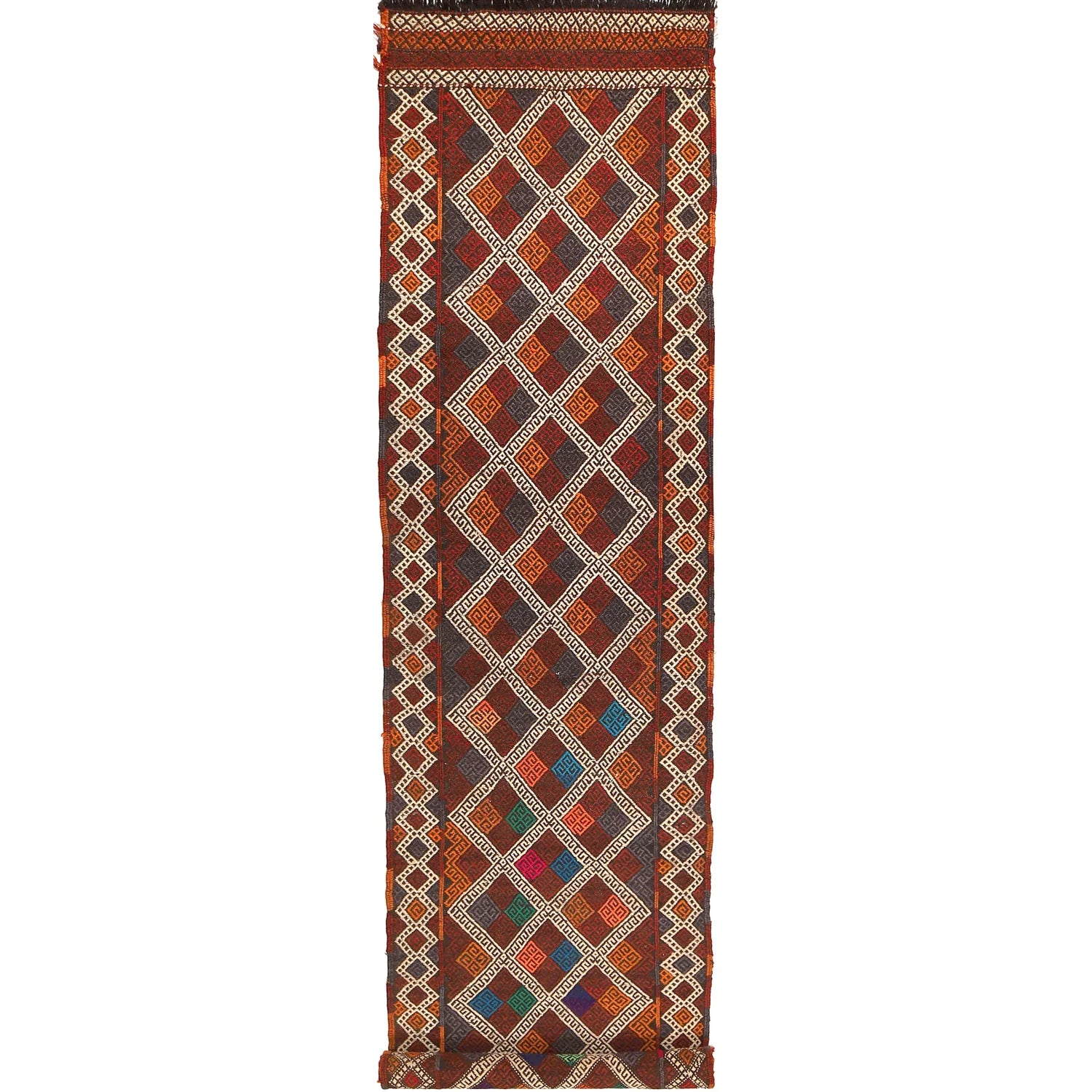Hand Knotted Suzuni Kilim Runner 2' 6" x 9' 11" (ft) - No. W17155