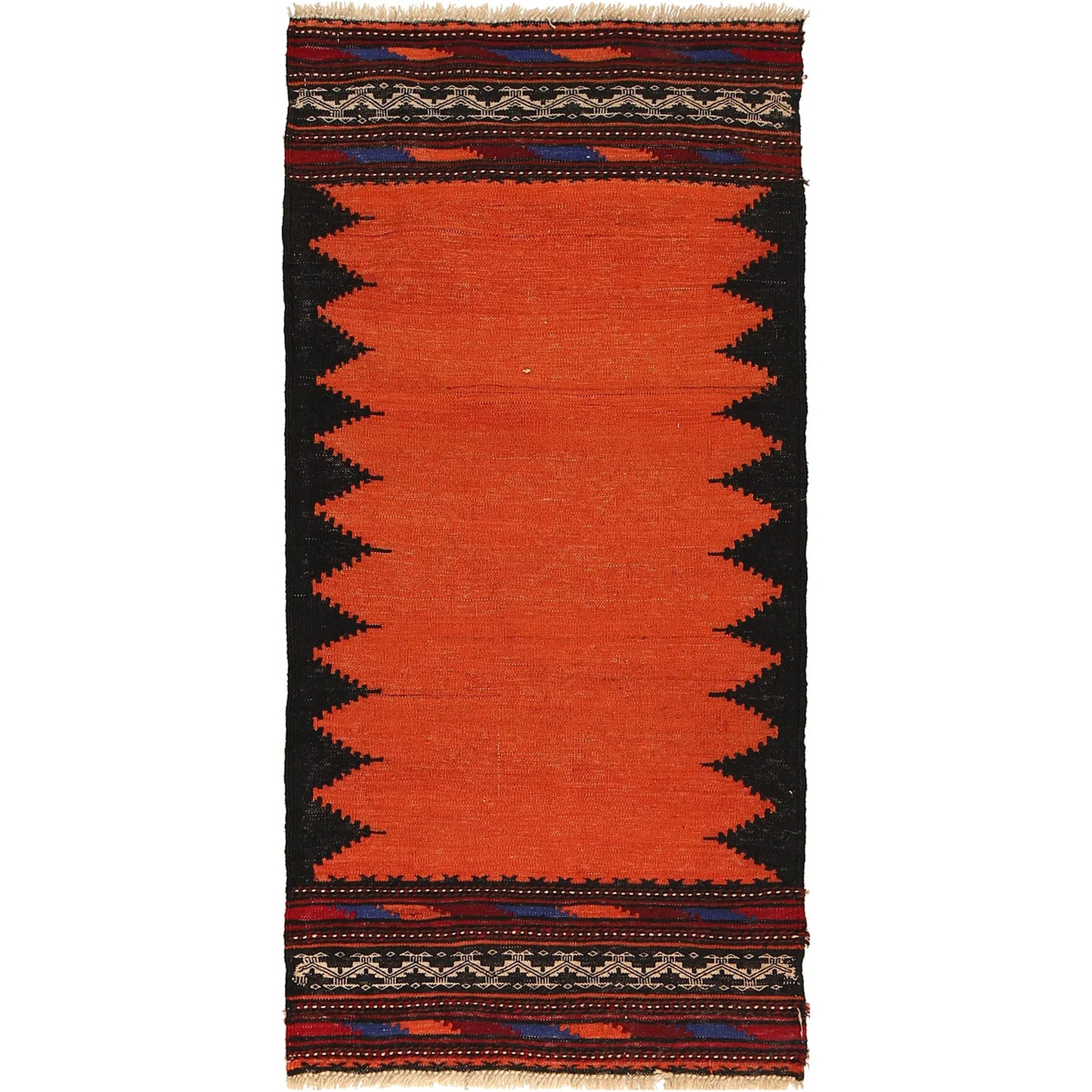Hand Knotted Table Sheet Dhurrie Runner 2' 4 x 4' 11 (ft) - No. B21058