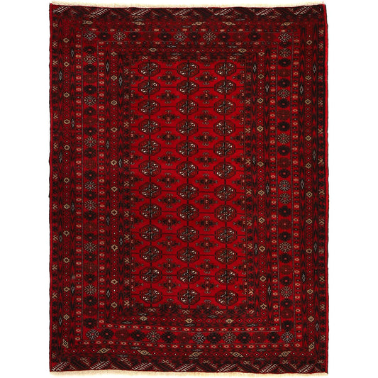 Oriental Bukhara Carpet 4' 0" x 6' 4" (ft) - No. 9033