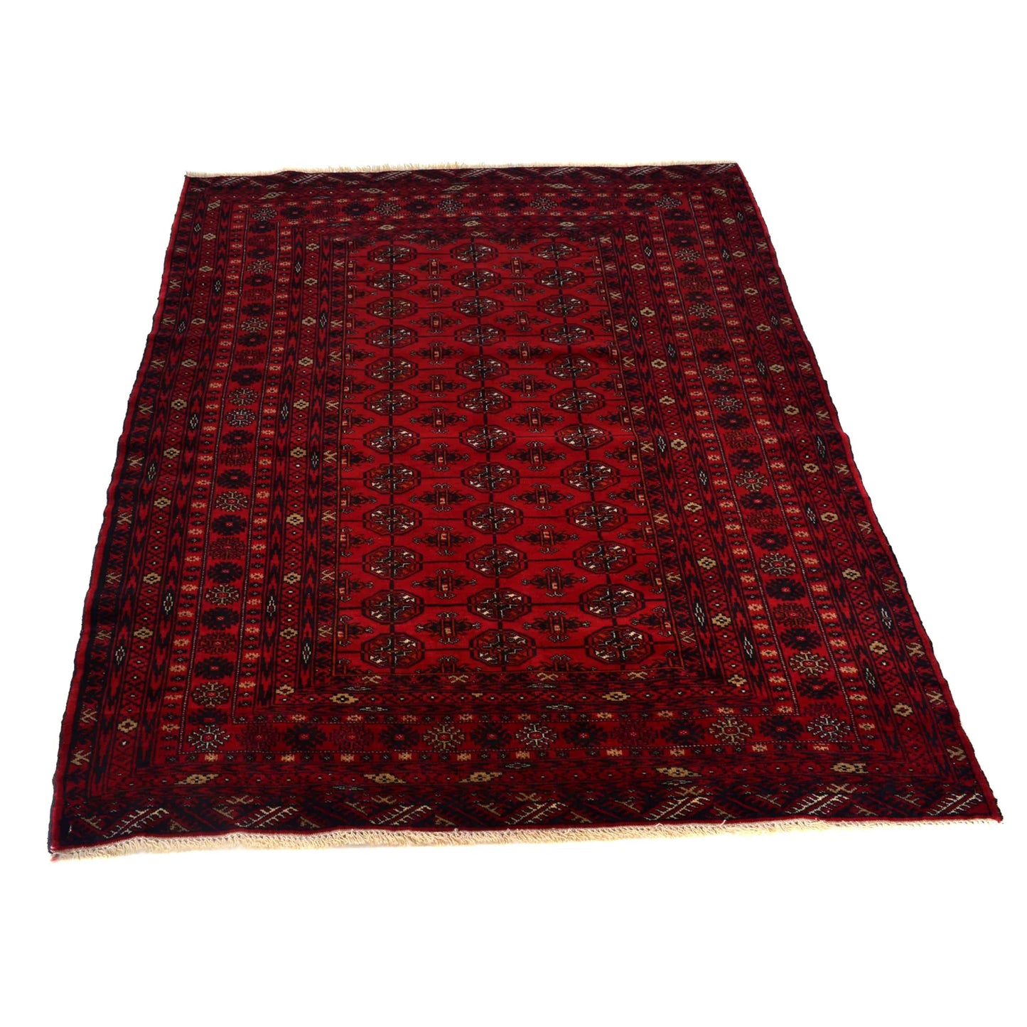 Oriental Bukhara Carpet 4' 0" x 6' 4" (ft) - No. 9033