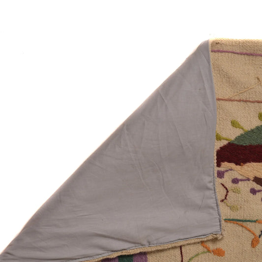 Pakistani Embroidery Kilim 6' 7" x 9' 9" (ft) - No. P34394