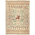 White Sumak Kilim 4' 0 x 5' 7 (ft) - No. B20001