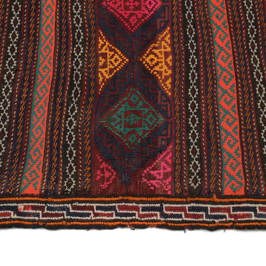 Medium Size Dhurrie Kelim 4' 5" x 7' 12" (ft) - No. B20352