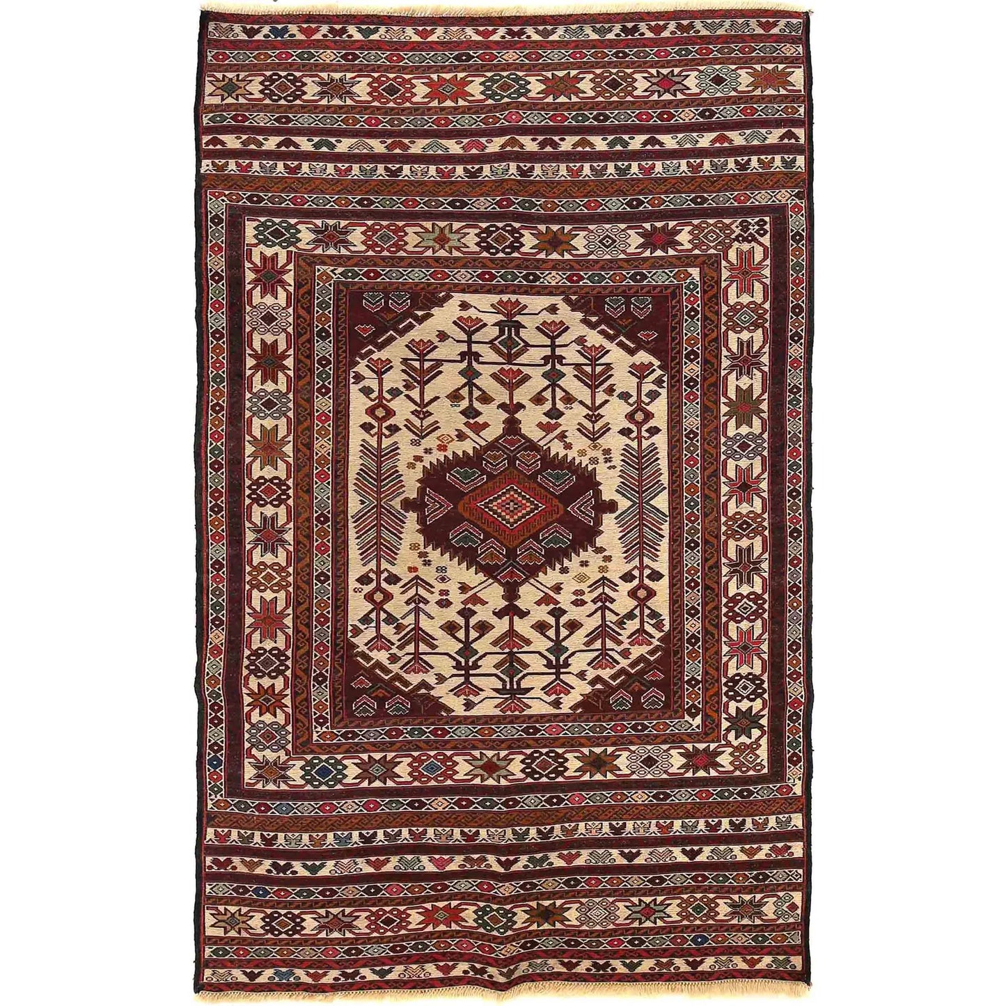 Hand Knotted Premium Quality Kelim 3' 10" x 6' 3" (ft) - No. W18032