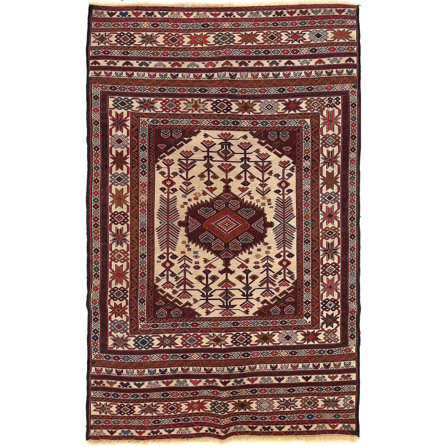 Hand Knotted Premium Quality Kelim 3' 10" x 6' 3" (ft) - No. W18032