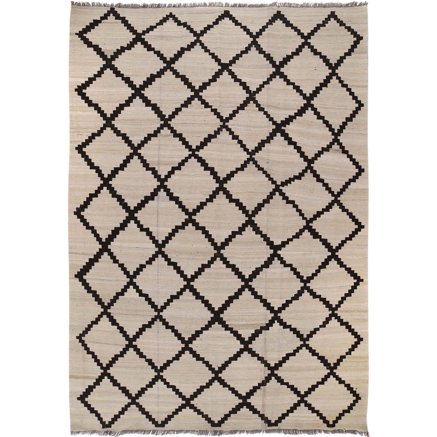 Modern Handmade Kilim 6' 10" x 10' 2" (ft) - No. Y13091