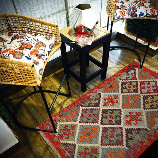 Vegetable Kilim 132x84 (B26375)