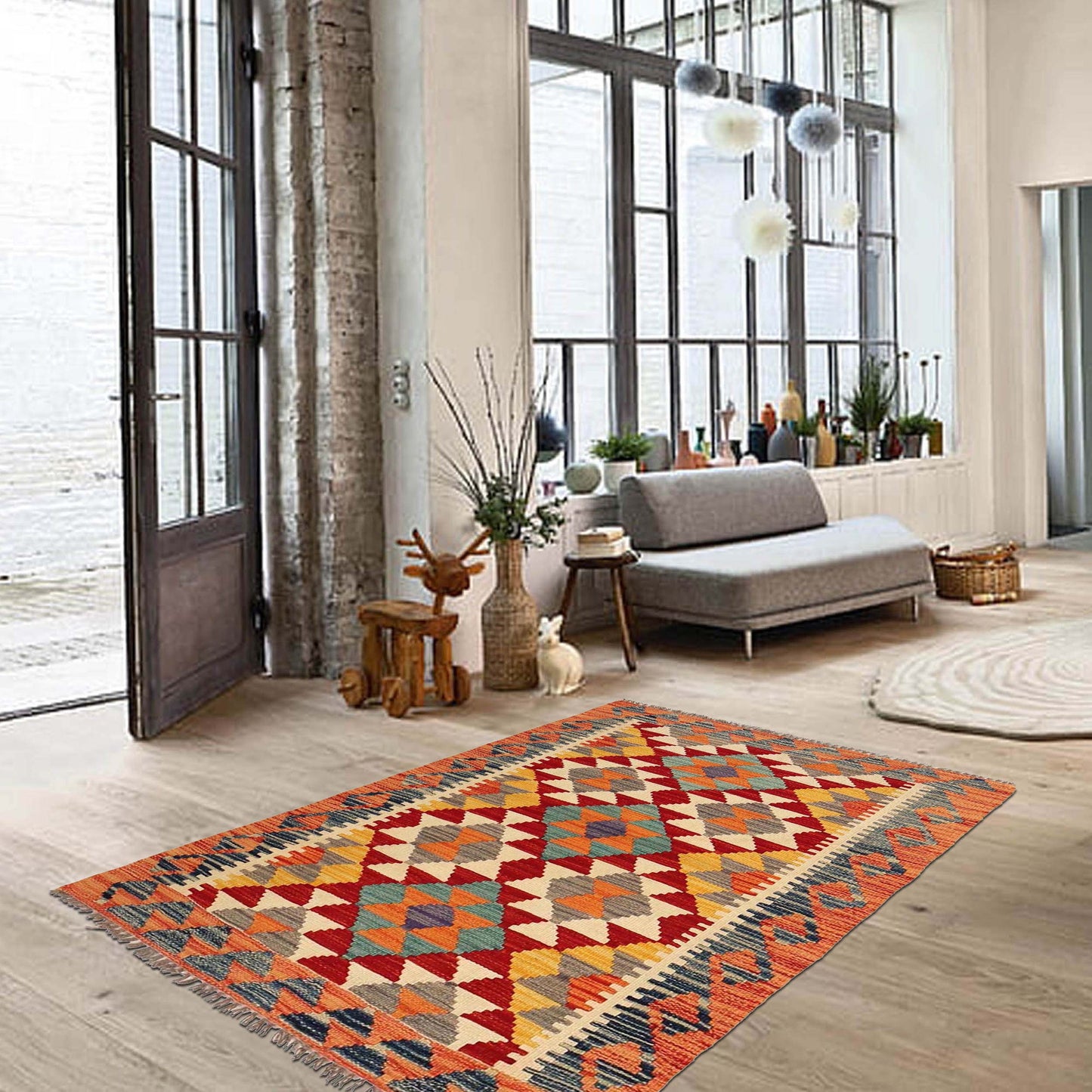 Vegetable Kilim 128x90 (B29409)