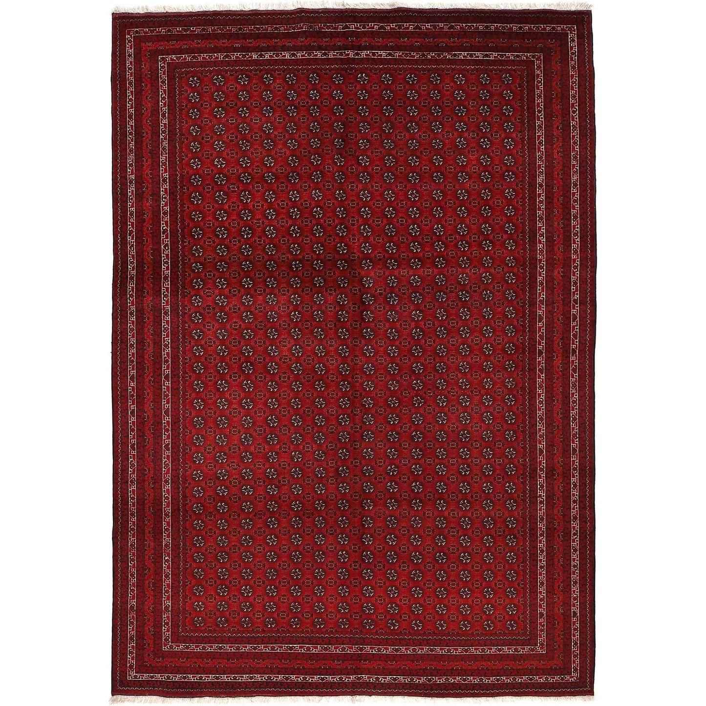 Handmade Khoja Roshnai Area Rug 6' 6" x 9' 6" ft / 197 x 290 cm - No. 9041