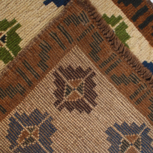 Hand Knotted Baluchi Runner 2' 5 x 9' 5 (ft) - No. B19302-290*77