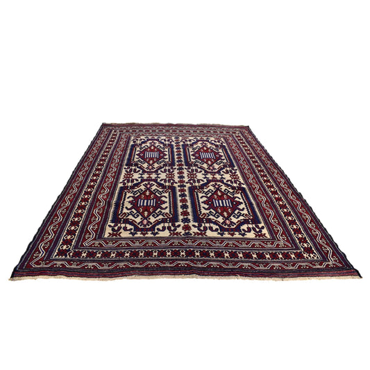 Handmade Flatweave Kilim 6' 11" x 9' 8" (ft) - No. 2952