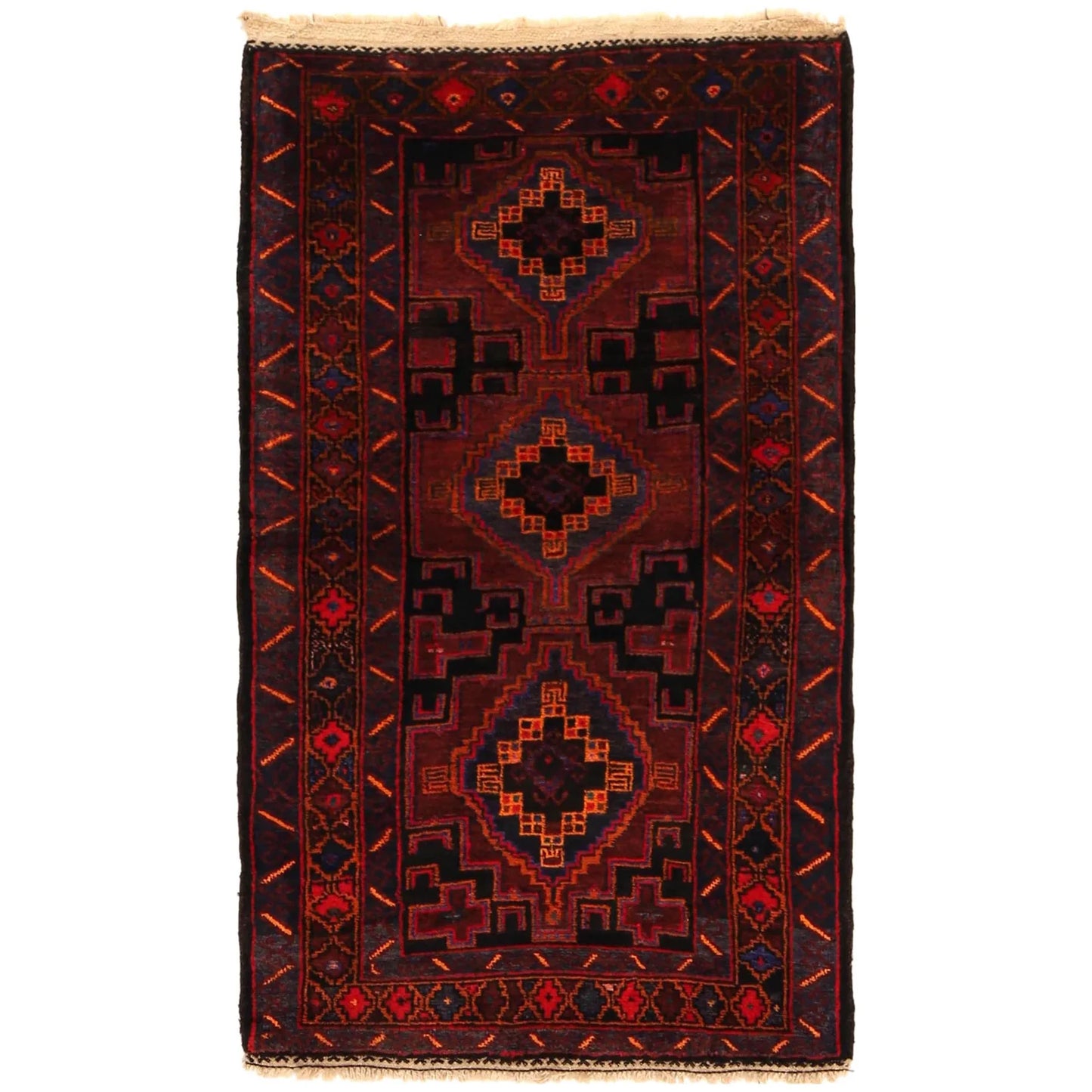 Tribal Baloch Rug 2' 8" x 4' 7" (ft) - No B35180