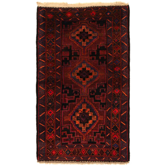 Tribal Baloch Rug 2' 8" x 4' 7" (ft) - No B35180