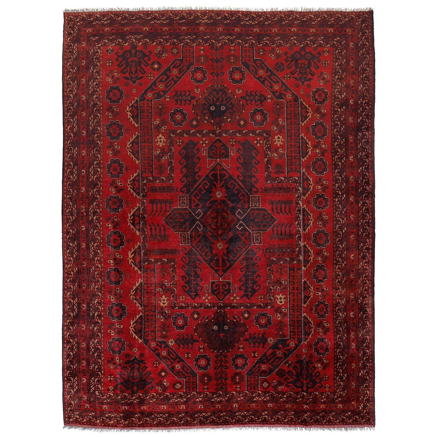Firebrick Khal Mohammadi Rug 6' 6 x 9' 2 (ft) - No. G26647