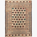 Handmade Soumak Kelim / Dhurrie 4' 5" x 5' 11" (ft) - No. 2356