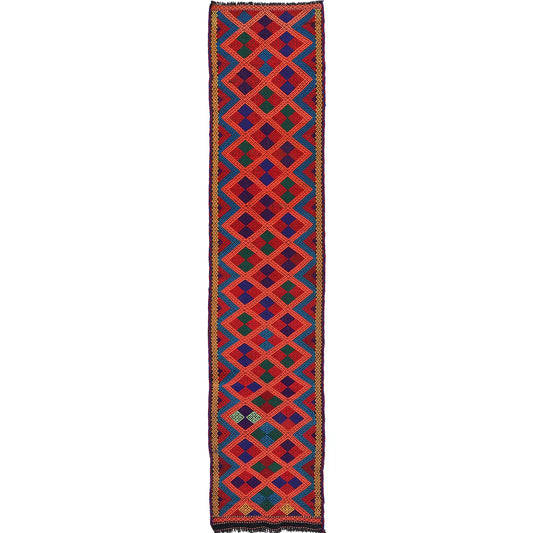Handmade Suzani Kilim Runner 2' 2" x 11' 0" (ft) - No. R18403