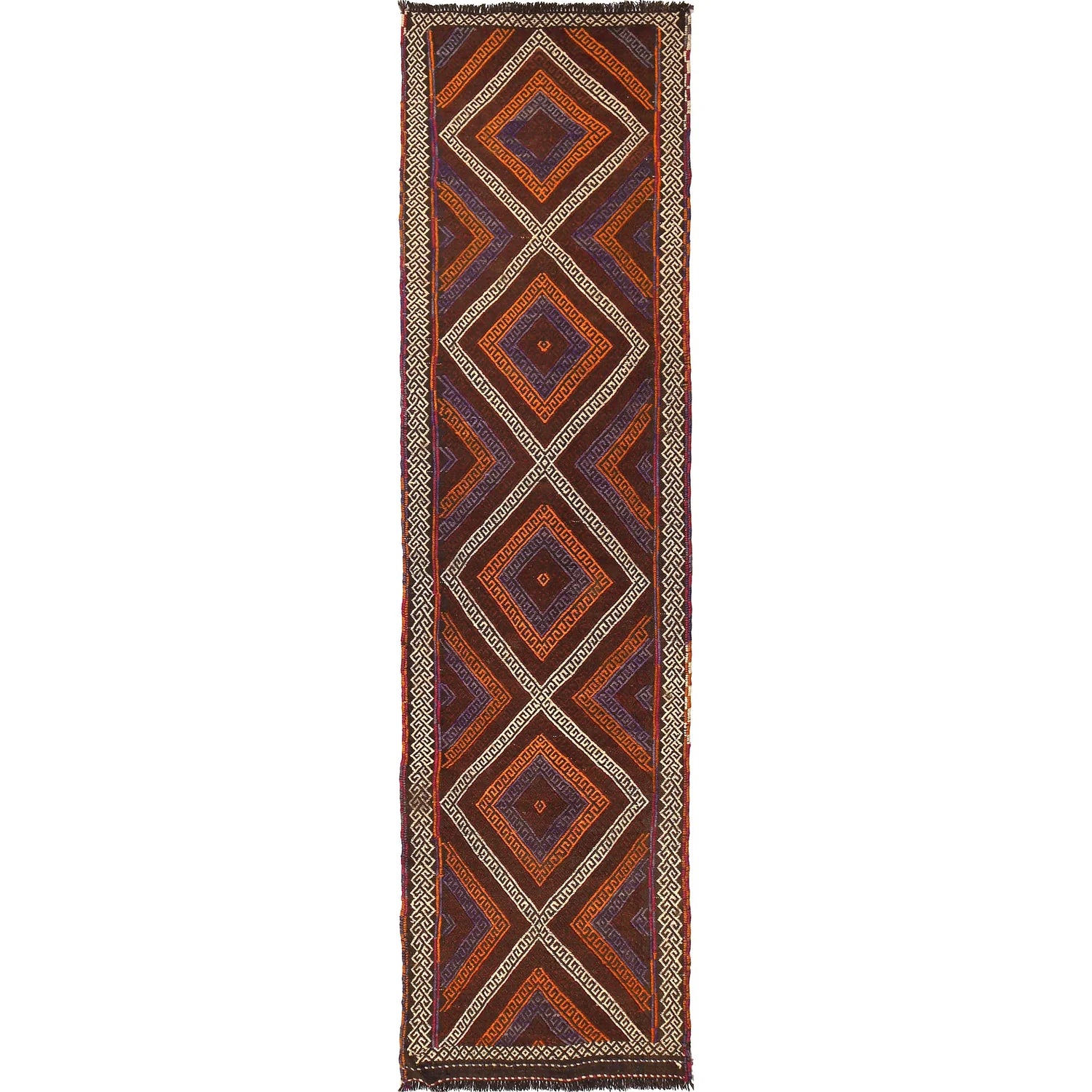 Hand Knotted Suzuni Kilim Runner 2' 4" x 9' 3" (ft) - No. W17151
