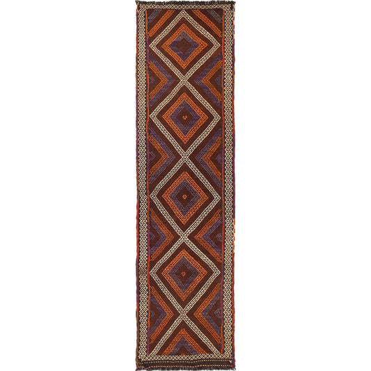 Hand Knotted Suzuni Kilim Runner 2' 4" x 9' 3" (ft) - No. W17151