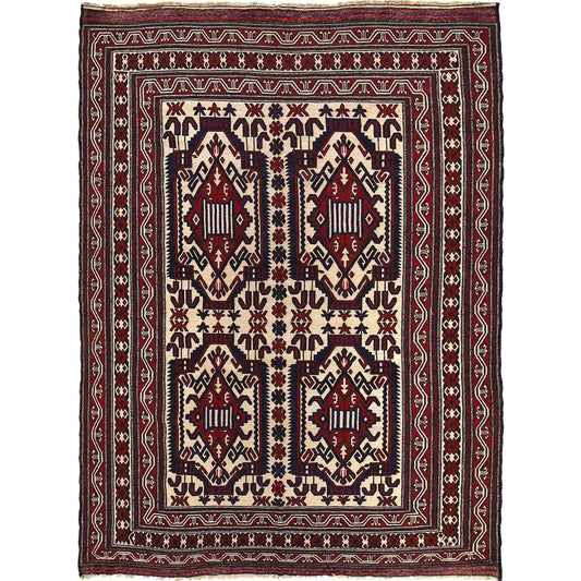 Handmade Flatweave Kilim 6' 11" x 9' 8" (ft) - No. 2952