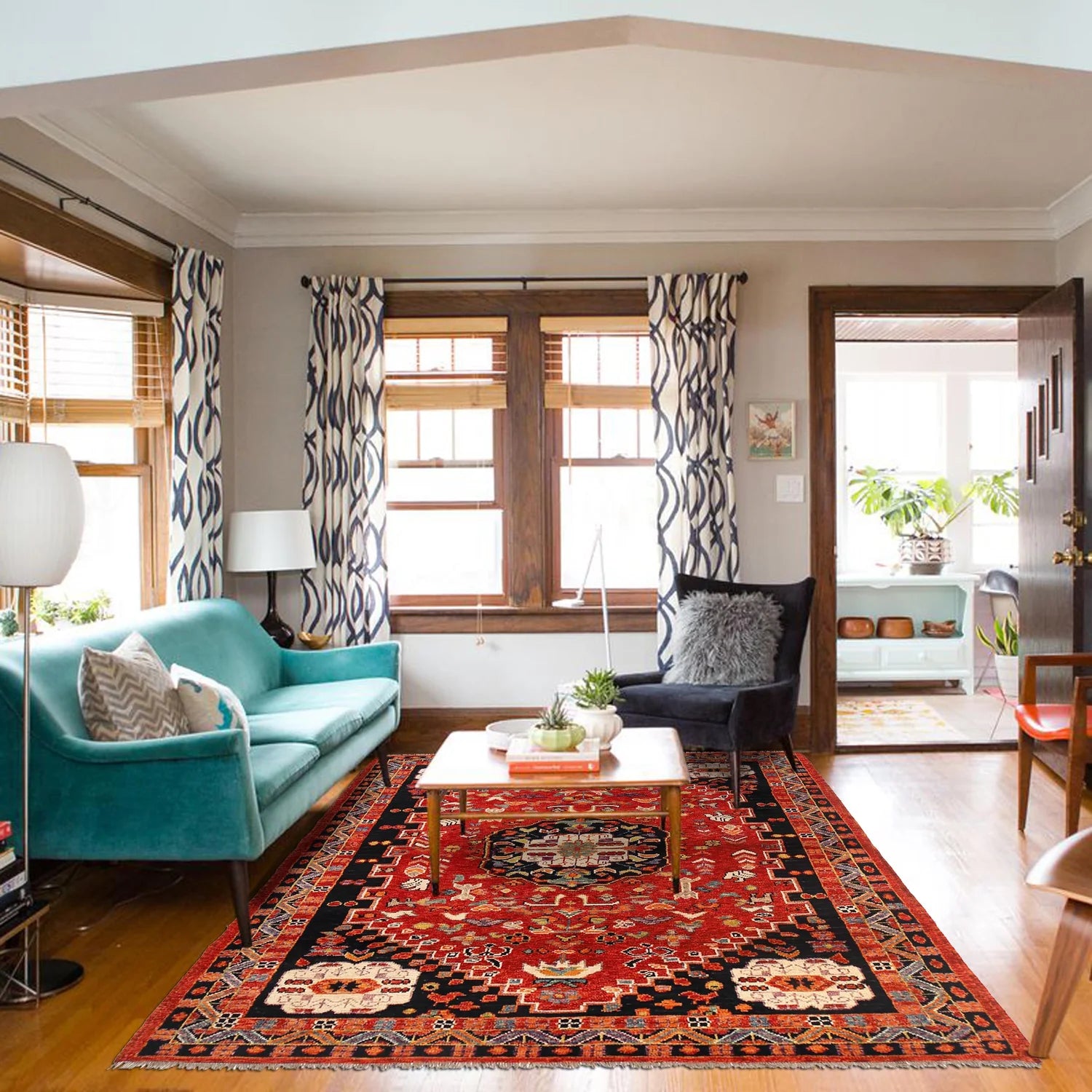 Handmade Sherazi Rug 5' 8" x 8' 0" (ft) - No .B29776