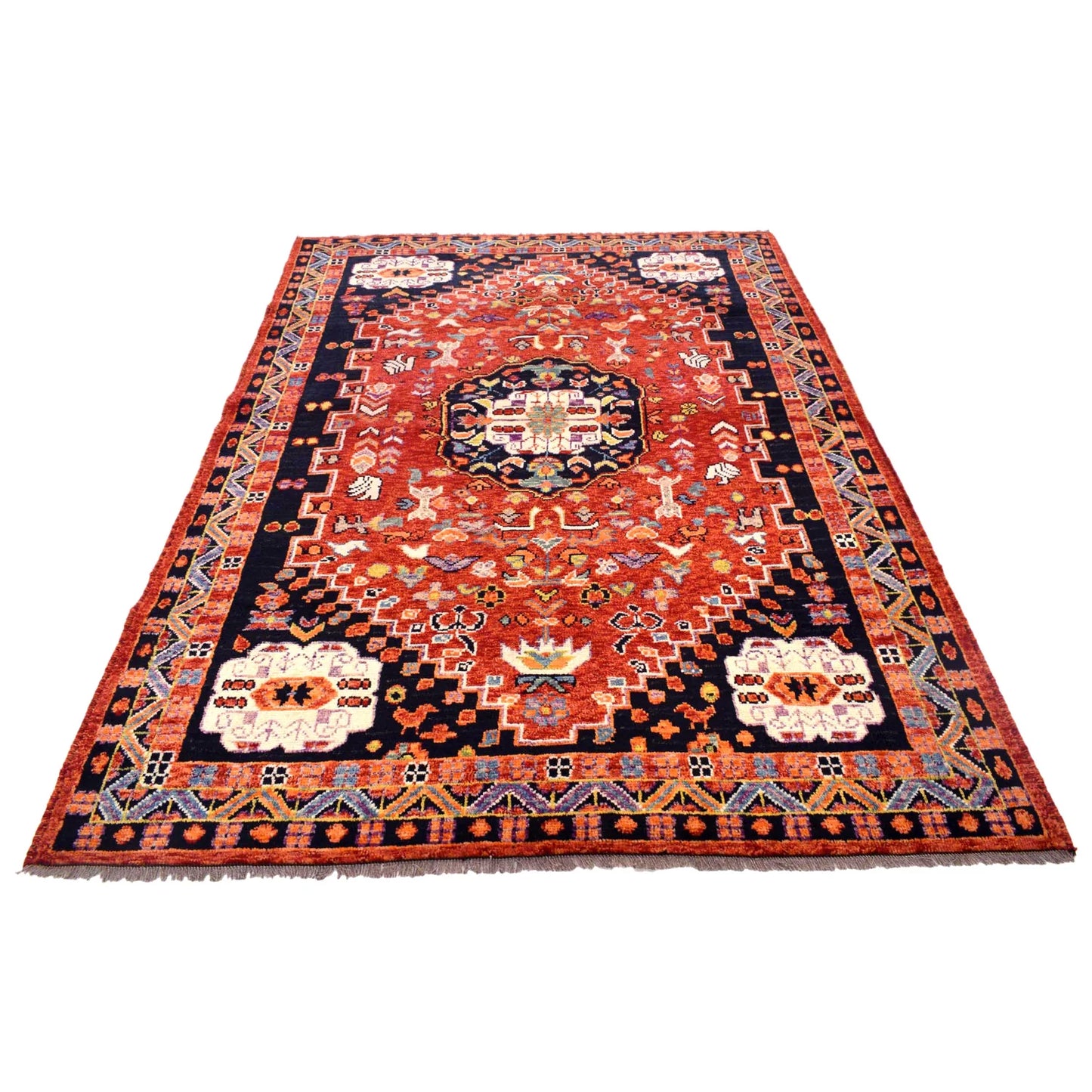 Handmade Sherazi Rug 5' 8" x 8' 0" (ft) - No .B29776