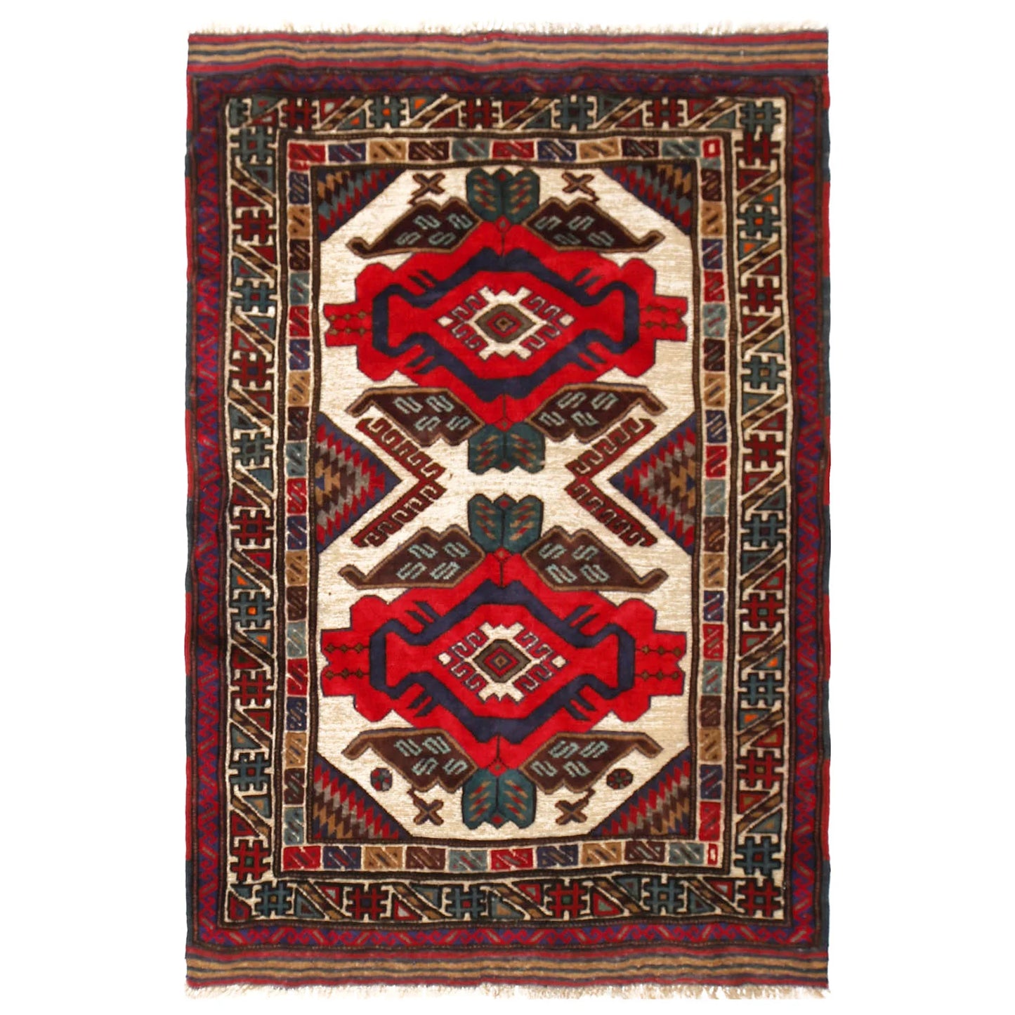 Handmade Barjista Kilim Rug 3' 1" x 4' 6" (ft) - No. W11928