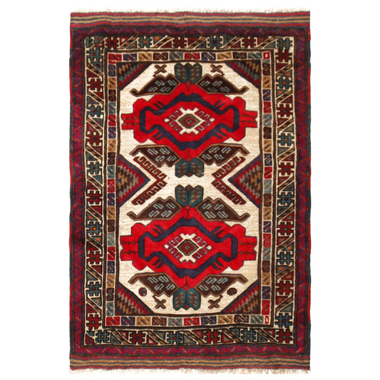 Handmade Barjista Kilim Rug 3' 1" x 4' 6" (ft) - No. W11928