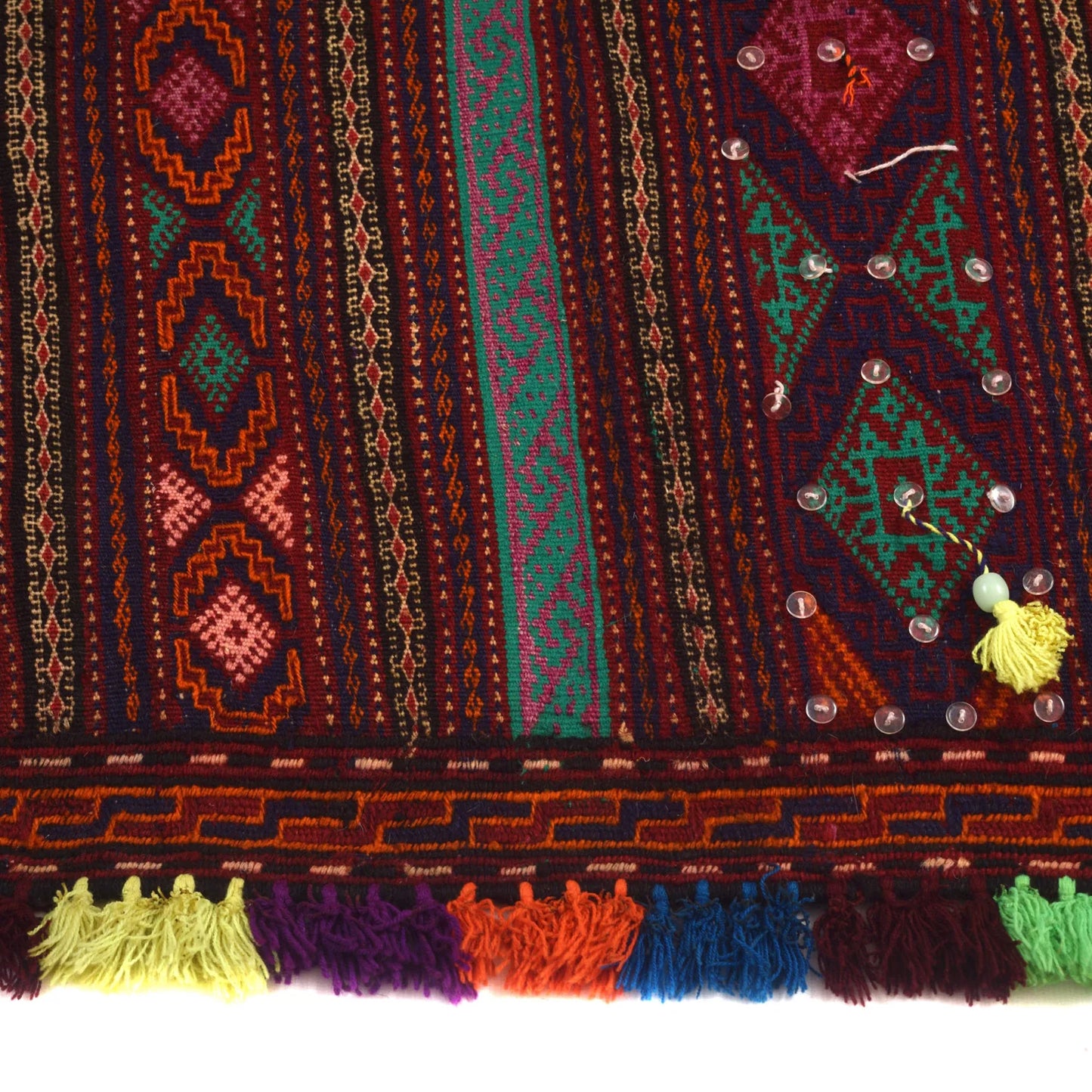 Handmade Flatweave Kilim 4' 8" x 7' 1" ft / 141 x 216 cm - No. B19314