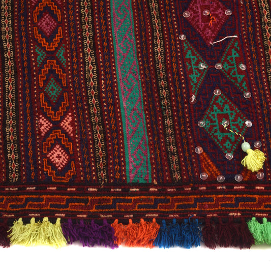 Handmade Flatweave Kilim 4' 8" x 7' 1" ft / 141 x 216 cm - No. B19314