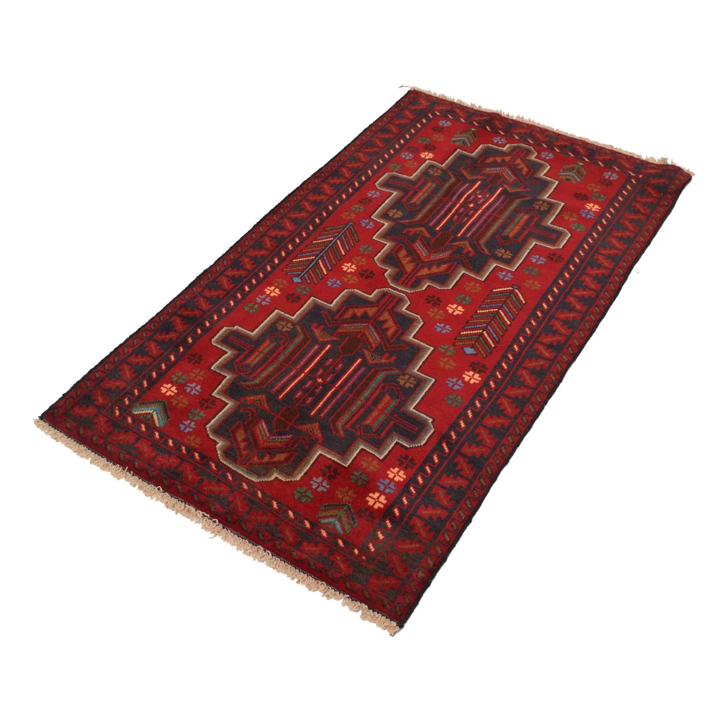 Red Baluchi Rug 2' 6 x 4' 7 (ft) - G19423