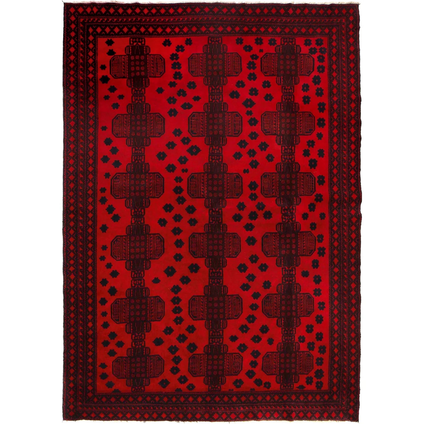 Hand Knotted Baluchi Rug 6' 10" x 9' 4" (ft) - No. 3939