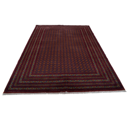 Oriental Handmade Khoja Roshnai Rug 6' 4" x 9' 5" ft / 192 x 288 cm - No. 9046