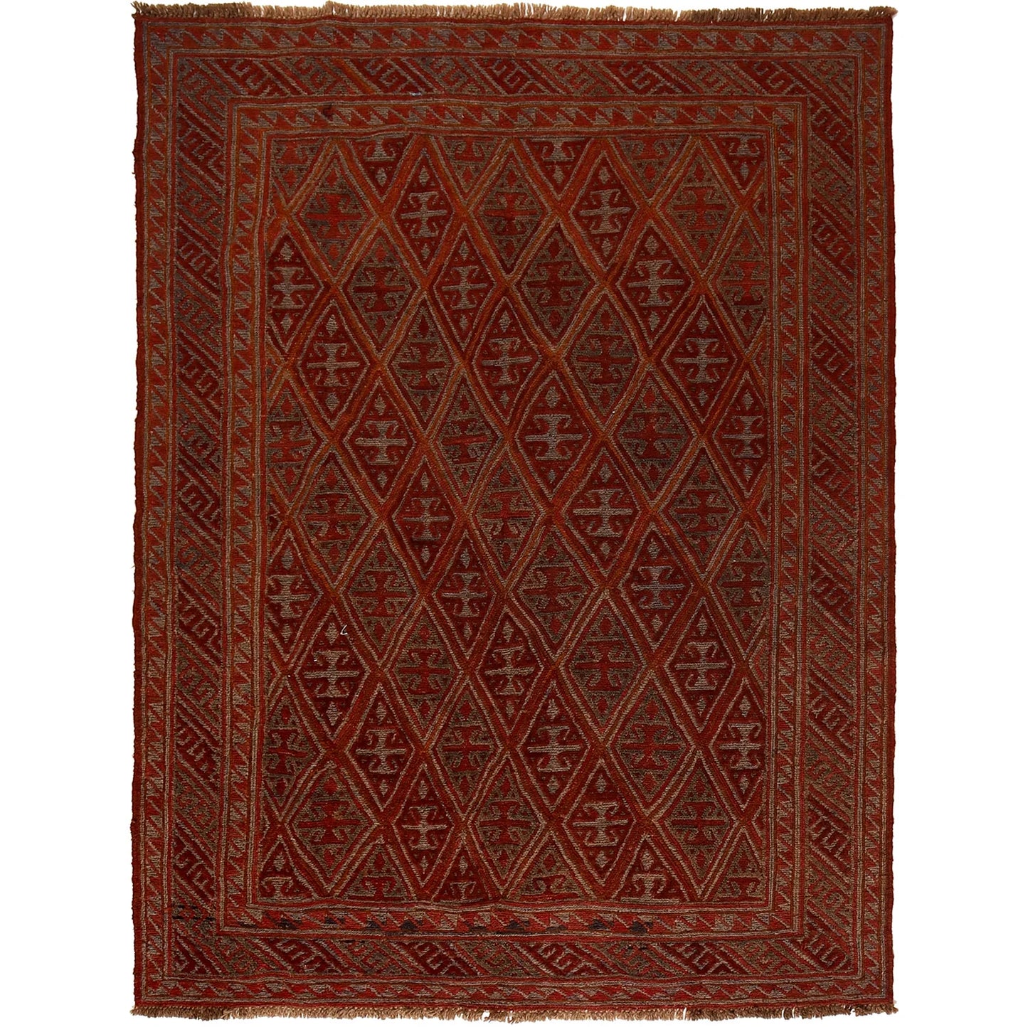 Handmade Mushwani Carpet 4' 11" x 6' 6" ft / 151 x 197 cm - No. G19683