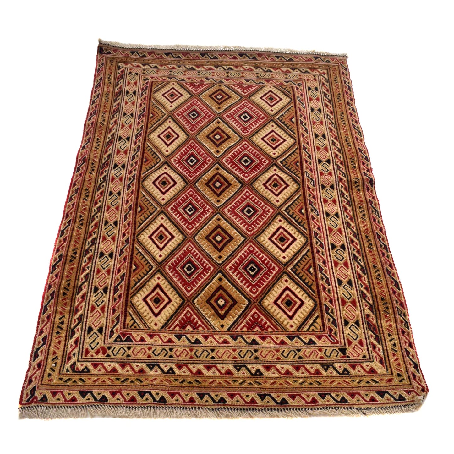 Handmade Nakhunak Kilim Rug 2' 10" x 4' 6" ft / 86 x 137 cm - No. 9017