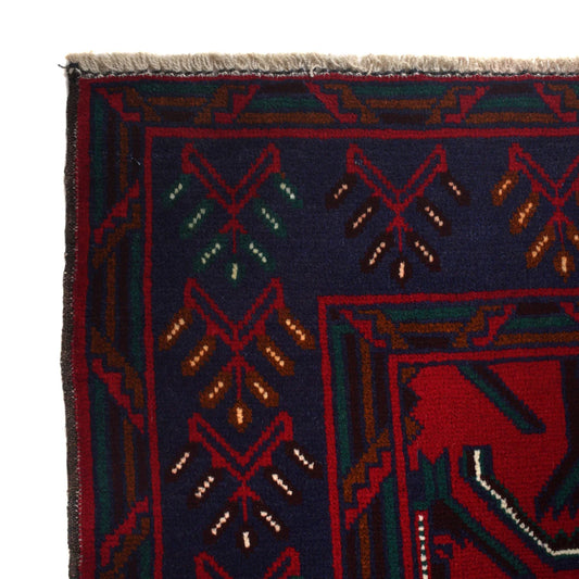 Hand Knotted Baluchi Rug 6' 7" x 9' 9" (ft) - No. 9171