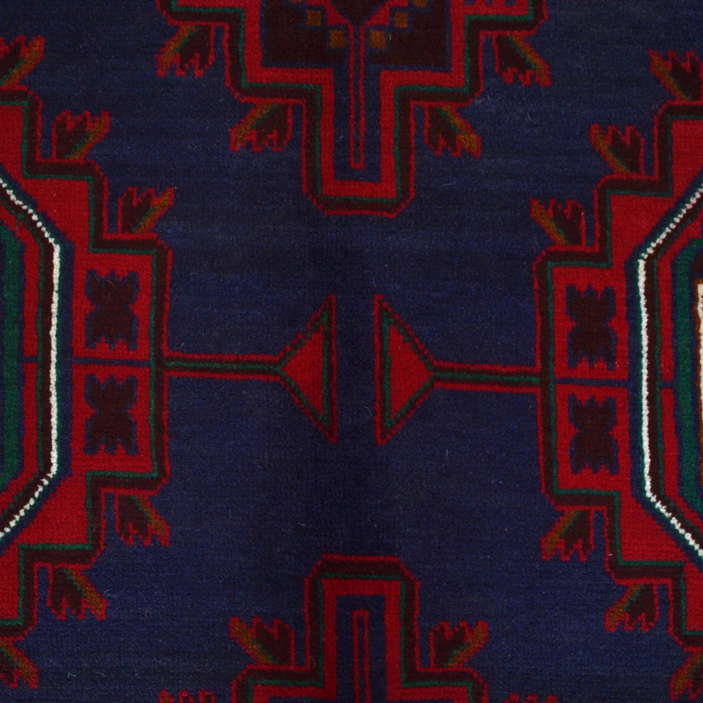Hand Knotted Baluchi Rug 6' 7" x 9' 9" (ft) - No. 9171