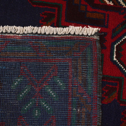 Hand Knotted Baluchi Rug 6' 7" x 9' 9" (ft) - No. 9171