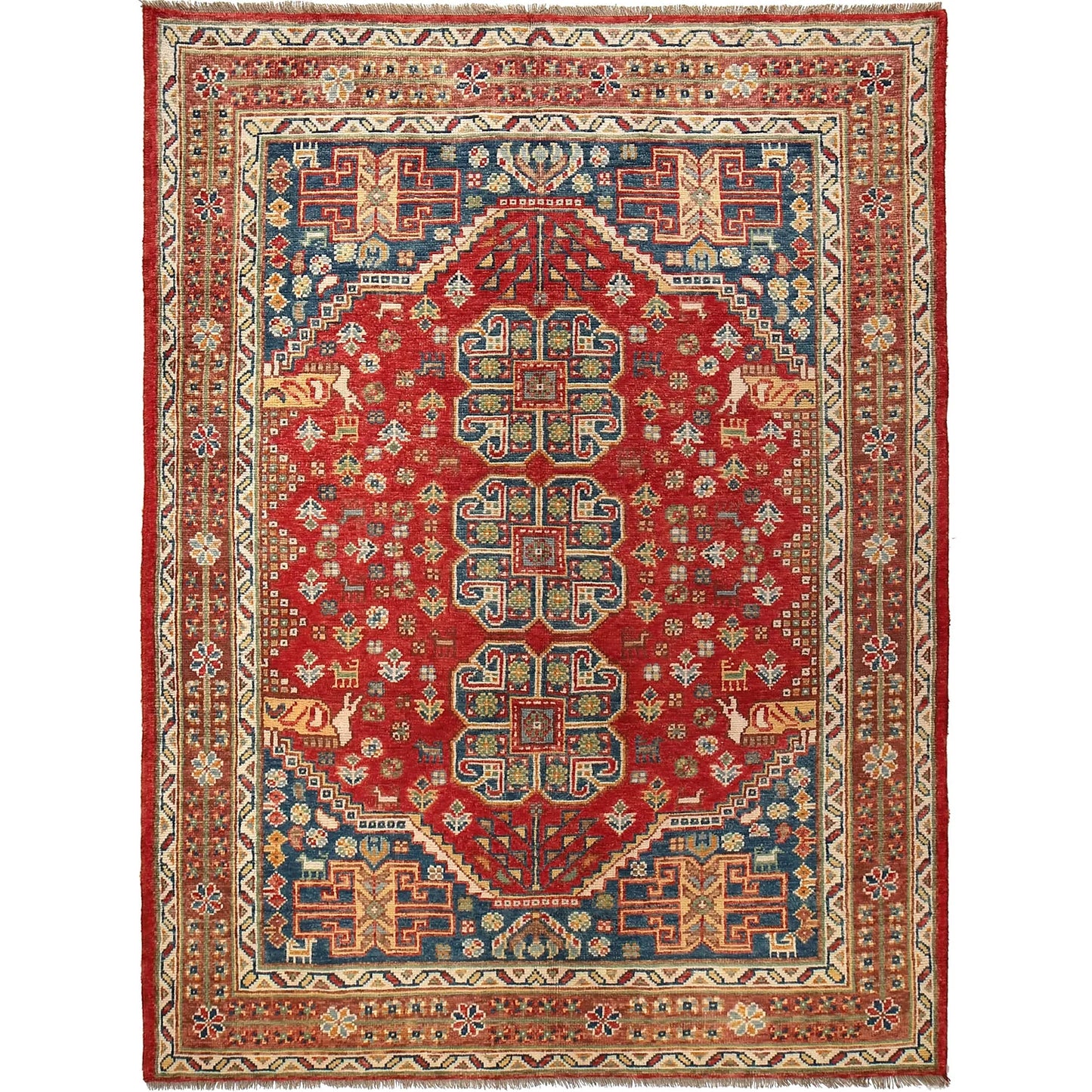 Persian Shirazi Design Carpet 5' 7" x 7' 7" ft / 170 x 232 cm - No. G27079