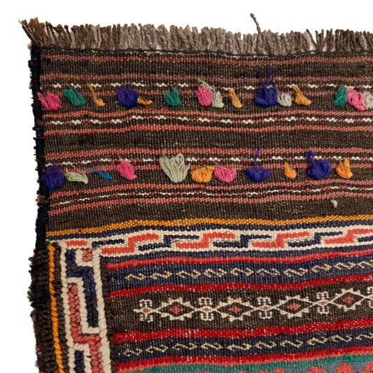 Handmade Flatweave Kilim 4' 7" x 6' 11" ft / 139 x 211 cm - No. B20249